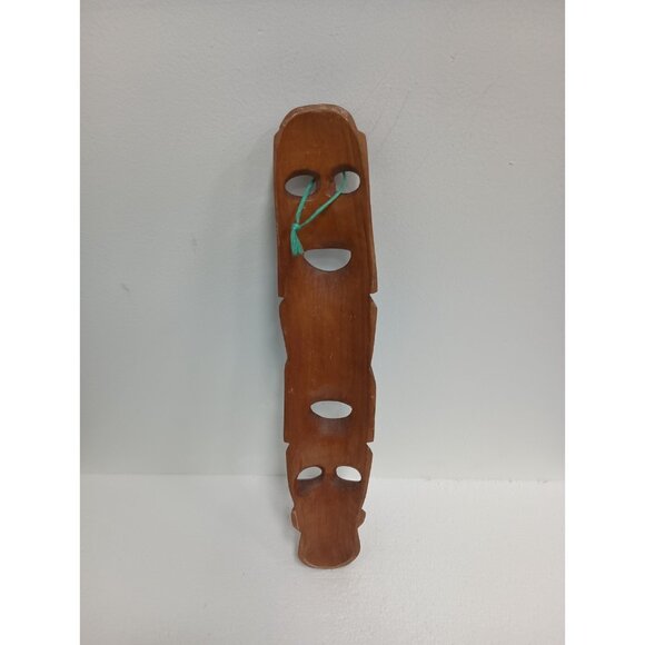 Vintage Handmade Wood Tribal African Tiki Wall Mask Hanging Primitive Decorative - Picture 4 of 7